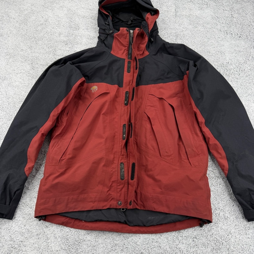 Mountain Hardwear Jacket Mens Small Red Goretex XCR Hooded Zip Pocket Ski Snow - Picture 3 of 16